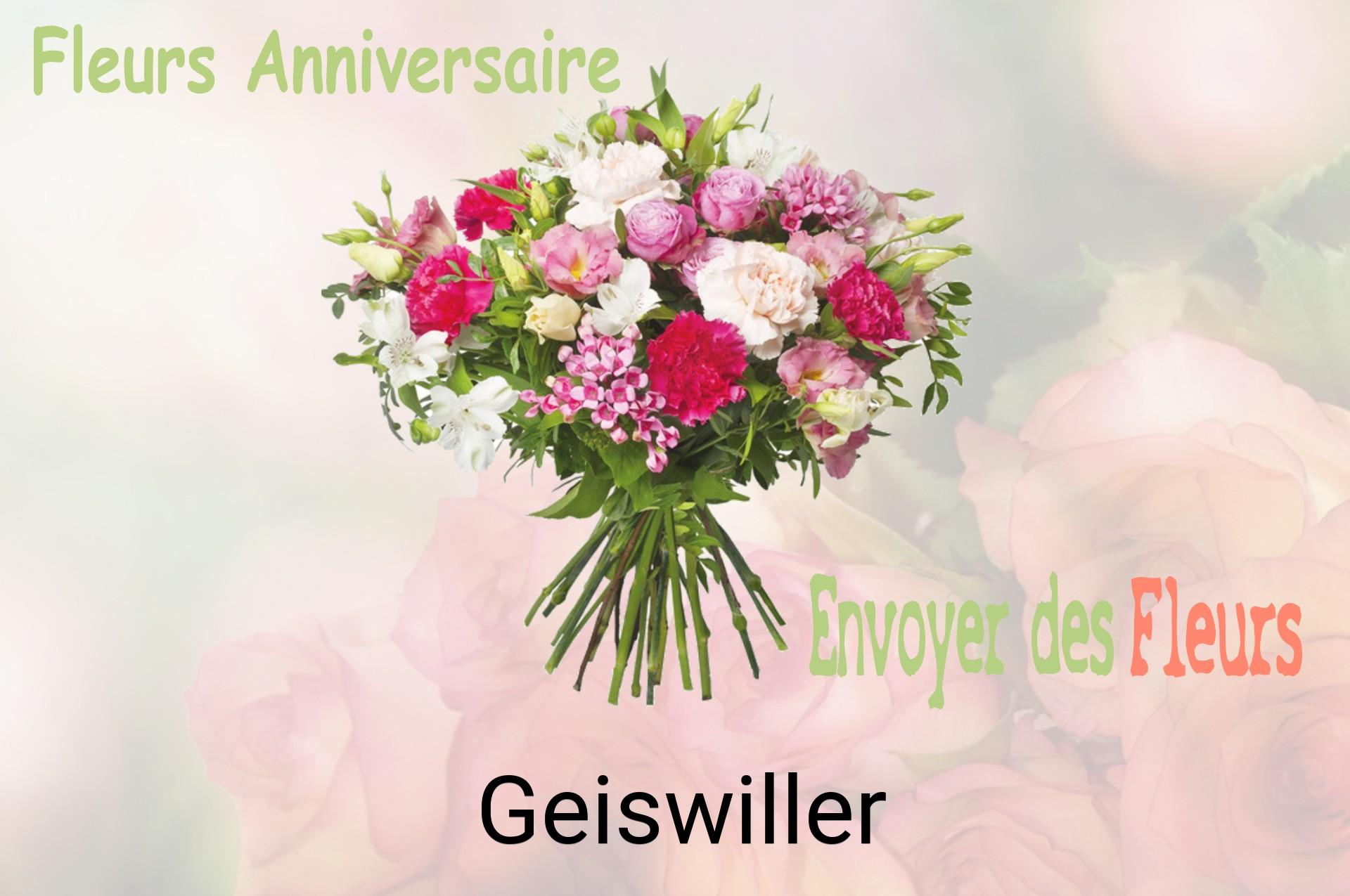 Bouquet de fleurs d’anniversaire livré à Geiswiller