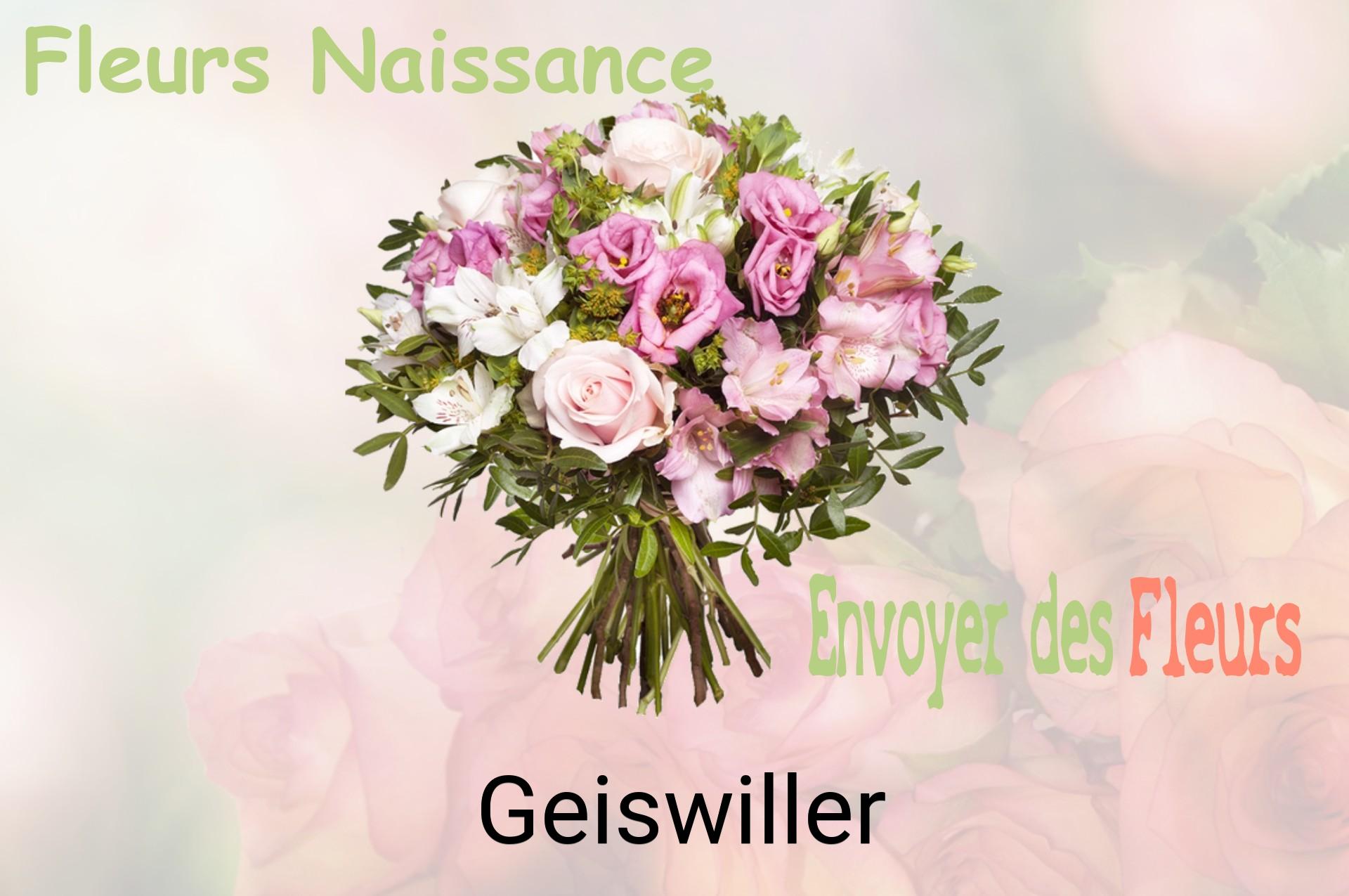 Bouquet de fleurs de naissance livré à Geiswiller
