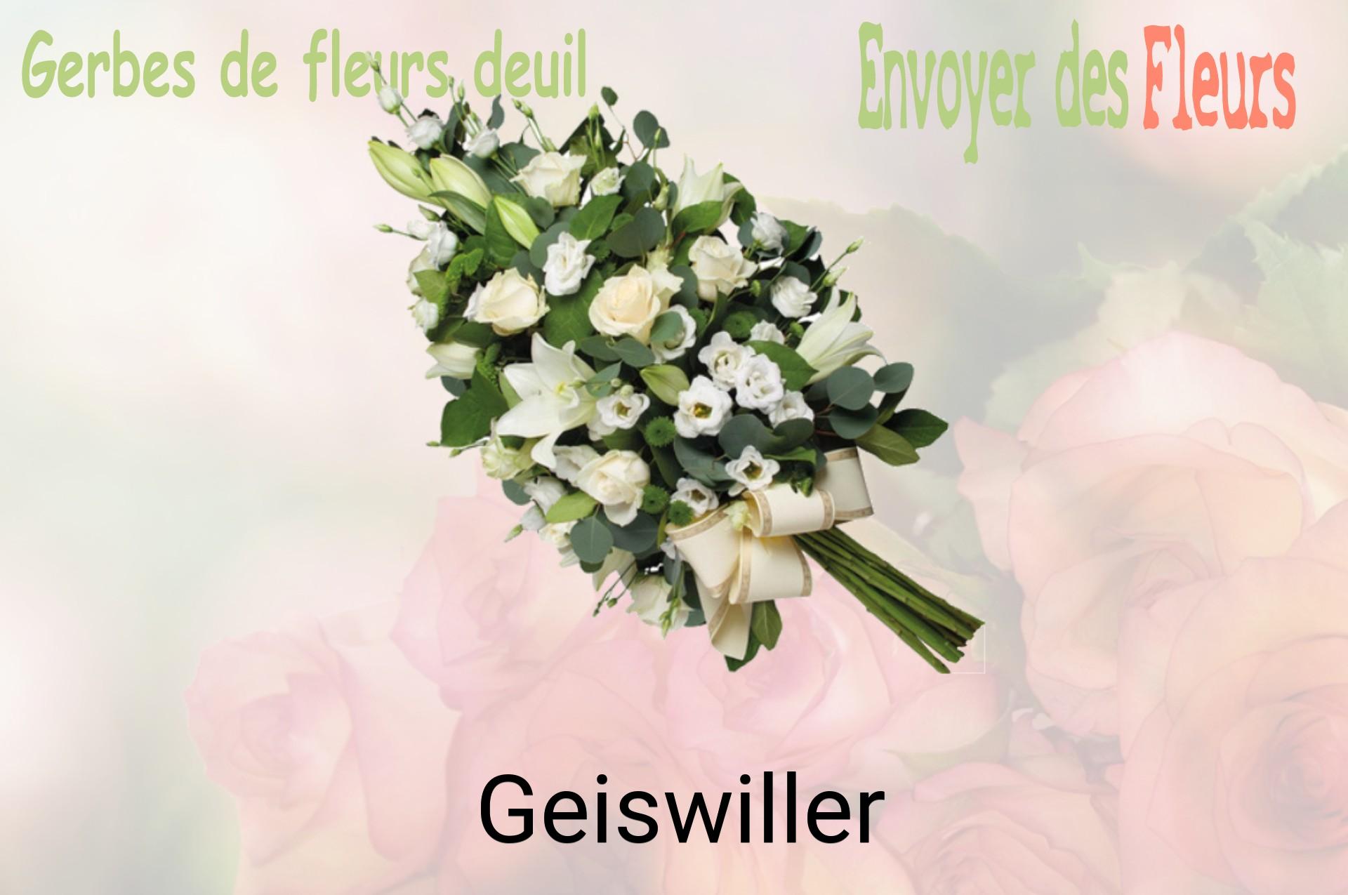 Gerbe de fleurs de deuil livrée à Geiswiller